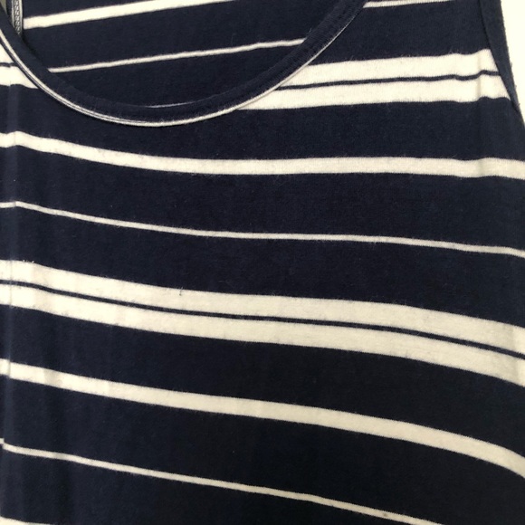 Old Navy Maxi dress Navy Blue and white Medium - Picture 2 of 4